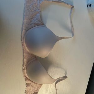 Aerie Baby pink bra padded with wire